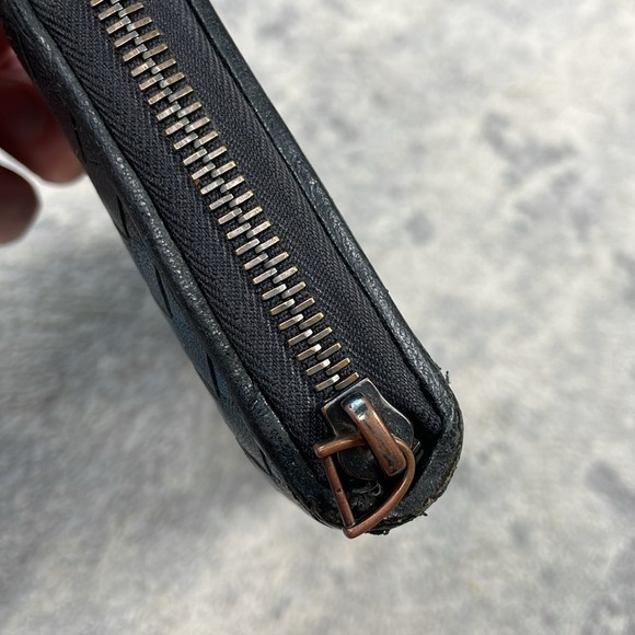 Rare Bottega Veneta Intrecciato Zip Around Long Wallet Colorblock Woven Leather - Picture 10 of 17